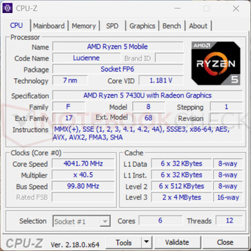 CPU-Z 2.18 aún podría engañarse con la ChuwiBook Plus...