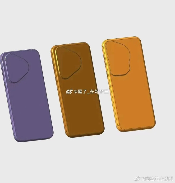 Los últimos renders CAD del "Huawei P70"...