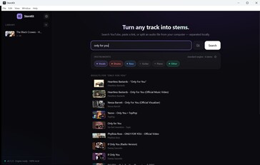 O busca directamente en la base de datos de YouTube.