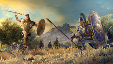 Una imagen que muestra un duelo en A Total War Saga: Troy.