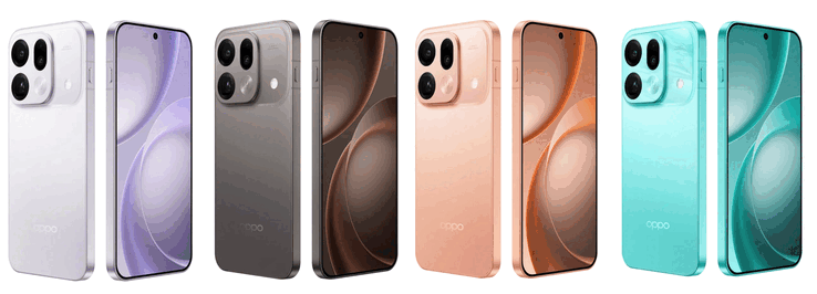 El Oppo Find X9s Pro está disponible en azul Wind Rider, naranja energético, titanio nativo y blanco libre