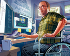 Una captura de pantalla del arte de GTA V que retrata a Lester Crest (imagen fuente GTA Fandom Wiki)