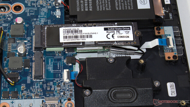 El ordenador puede alojar dos unidades SSD PCIe 4