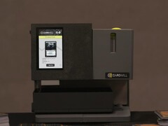 La CardMill identifica las cartas coleccionables mediante un escáner impulsado por inteligencia artificial. (Fuente de la imagen: CardMill vía YouTube)