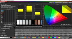 CalMAN ColorChecker (espacio de color de destino P3)