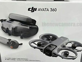 Supuesto embalaje de venta al público de la DJI Avata 360. (Fuente de la imagen: vía The New Camera)