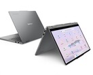 El 2 en 1 Lenovo Chromebook Plus cuenta con una pantalla IPS de 14 pulgadas con soporte táctil. (Fuente de la imagen: Lenovo)