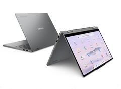 El 2 en 1 Lenovo Chromebook Plus cuenta con una pantalla IPS de 14 pulgadas con soporte táctil. (Fuente de la imagen: Lenovo)