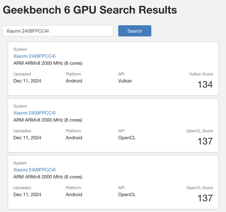 (Fuente de la imagen: Geekbench)