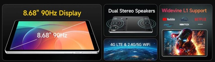 La Tab A9 Pro tiene una pantalla compacta de 8 pulgadas (Fuente de la imagen: Ulefone)