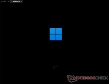 Pantalla de arranque de Windows 11