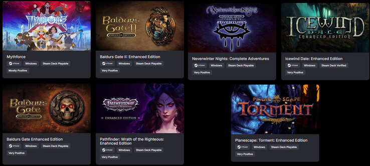 Todos los juegos incluidos en el paquete Iconos del RPG (Fuente de la imagen: Green Man Gaming)