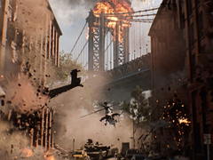Una captura de pantalla del tráiler de Battlefield 6 que muestra el puente de Manhattan en Brooklyn (fuente de la imagen: SteamDB)