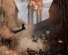 Una captura de pantalla del tráiler de Battlefield 6 que muestra el puente de Manhattan en Brooklyn (fuente de la imagen: SteamDB)