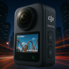 Una imagen conceptual de la DJI Osmo 360 basada en imágenes filtradas de la FCC. (Fuente de la imagen: Hakasushi)