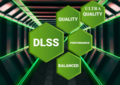 El preajuste de ultra calidad podría añadirse con la próxima gran versión de DLSS. (Fuente de la imagen: BenQ)
