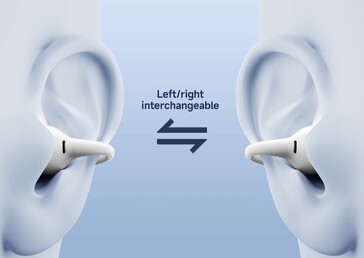 El diseño del Edifier LolliClip permite utilizarlo en ambos oídos. (Fuente de la imagen: Edifier)