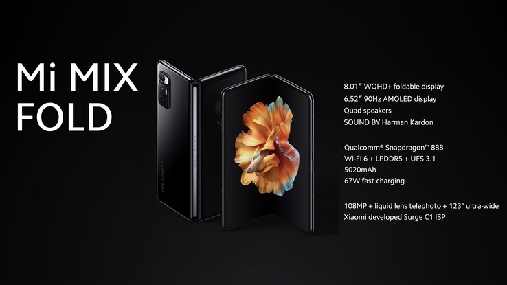 El Mi Mix Fold tiene un precio de 9.999 CNY (~1.521 dólares) en China. (Fuente de la imagen: Xiaomi)