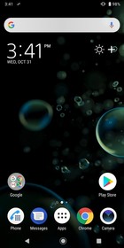 La pantalla de inicio predeterminada de XZ3