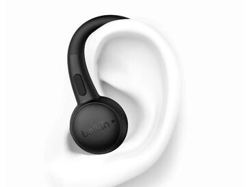 Los auriculares SoundForm ActiveFit tienen unos ganchos de silicona para un ajuste seguro. (Fuente de la imagen: Belkin)