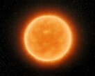 Representación artística de Betelgeuse en la constelación de Orión. (Fuente de la imagen: © Nazarii_Neshcherenskyi - SHUTTERSTOCK)