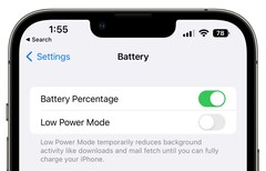 El porcentaje de batería ha vuelto por fin a la barra de estado en iOS con iOS 16 Beta 5. (Fuente de la imagen: MacRumors)