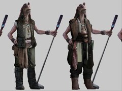 Las supuestas imágenes filtradas de Star Wars Eclipse muestran a un personaje gungan (en la imagen), junto con otros. (Fuente de la imagen: MP1st)