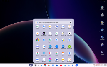 Menú de inicio de Googlebook OS