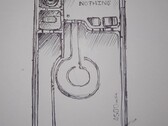 Arte conceptual de Nothing Phone. (Fuente de la imagen: Anirudh Puranik en Twitter)
