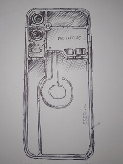 Arte conceptual de Nothing Phone. (Fuente de la imagen: Anirudh Puranik en Twitter)