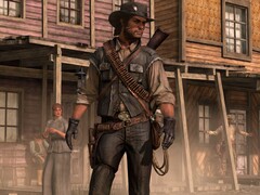 John Marston en una escena urbana de Red Dead Redemption (Fuente de la imagen: Rockstar Games)