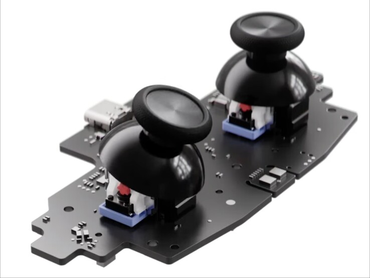 Joysticks TMR del Steam Controller en PCB.