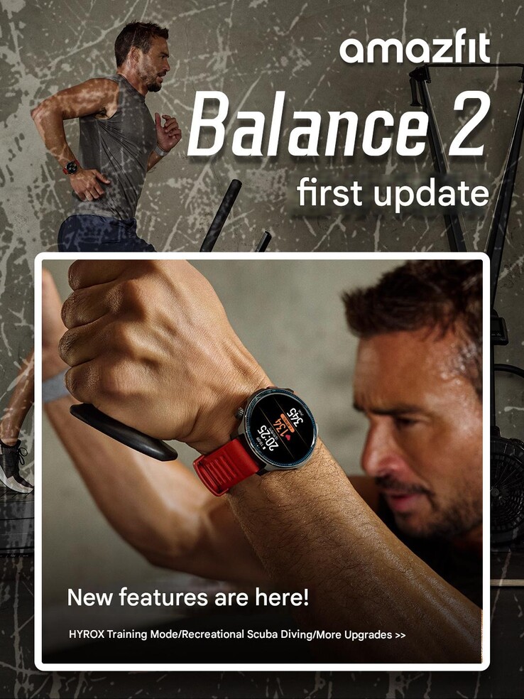 Las notas de la actualización del smartwatch Amazfit Balance 2. (Fuente de la imagen: Amazfit vía Weibo, traducción automática)