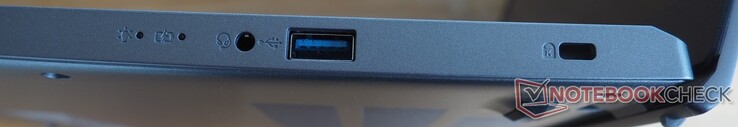 A la derecha: USB-A 3.0, ranura de bloqueo Kensington