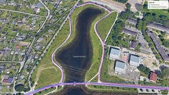 Prueba del GNSS: alrededor del lago