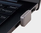 La unidad flash I-O Data SSPJ-UTC queda bastante al ras del puerto USB-C. (Fuente de la imagen: I-O Data)