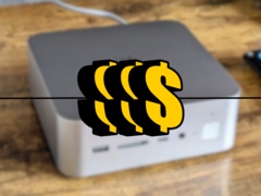 Antes, las importaciones de tecnología de bajo valor podían eludir los aranceles y las declaraciones aduaneras detalladas. Ahora, las cosas podrían cambiar. En la imagen: signos de dólar superpuestos sobre una imagen borrosa de un mini PC Beelink GTI13. (Fuente de la imagen: Allen Ngo/Notebookche