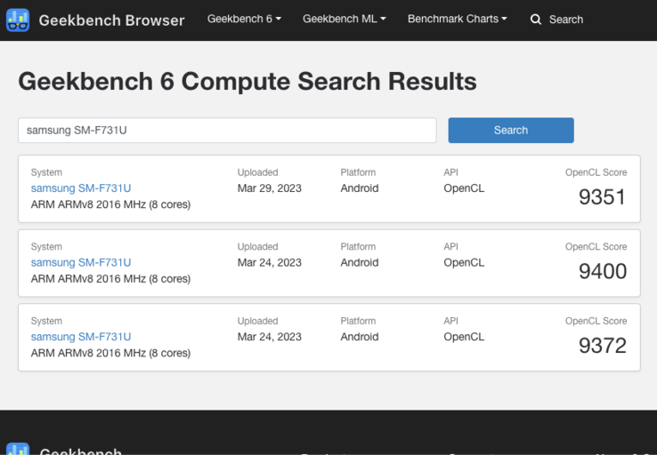 (Fuente de la imagen: Geekbench)