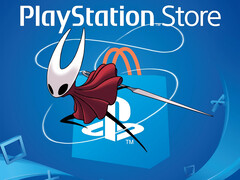 Hornet de Silksong con el logotipo de PlayStation Store (Fuente de la imagen: Team Cherry, Sony PlayStation con ediciones)