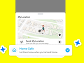 La función Home Safe de Snapchat (Fuente de la imagen: Snapchat)