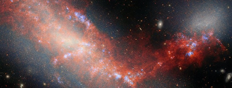 Imagen Webb de NGC 4490 y NGC 4485 (Fuente de la imagen: varias; ver fuentes)