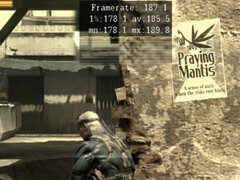 Metal Gear Solid 4: Guns of the Patriots funcionando bajo RPCS3 a 185 FPS de media.