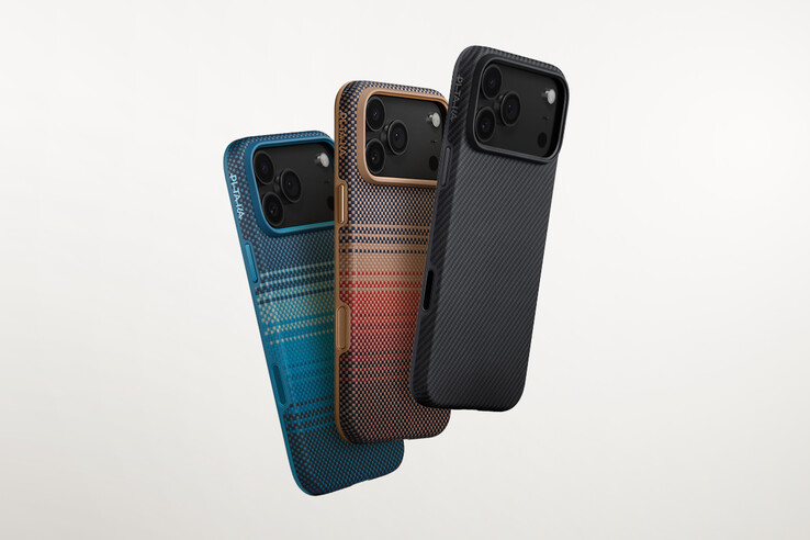 y fundas UltraGuard de aramida para la serie 17 del iPhone. (Fuente: Pitaka)