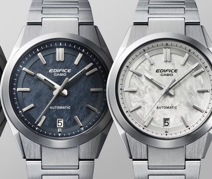 En la imagen, de izquierda a derecha - Casio Edifice EFK-100D-2A y el EFK-100D-7A. (Fuente de la imagen: Casio)