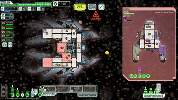 En la imagen: una captura de pantalla del juego FTL: Faster Than Light.