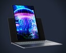 Lenovo ha desarrollado un portátil con una pantalla que puede girarse en modo vertical. (Fuente de la imagen: Evan Blass, editado)