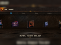 Una captura de pantalla de la biblioteca de juegos de Mortal Kombat Legacy Kollection (fuente de la imagen: Atari YouTube)