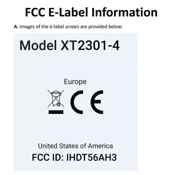 Un posible Motorola Edge 40 Pro aparece en la FCC. (Fuente: FCC)