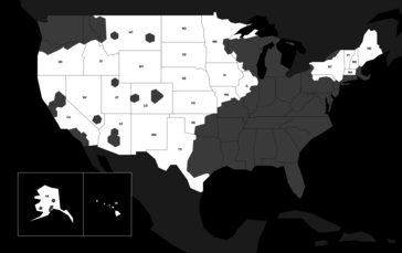 El mapa de Starlink destaca los estados de EE.UU. elegibles para la promoción de Ahorro Regional. (Fuente de la imagen: SpaceX)