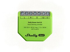 El Dimmer Gen4 de Shelly (en la imagen) ya está disponible en Estados Unidos. (Fuente de la imagen: Shelly, editado)